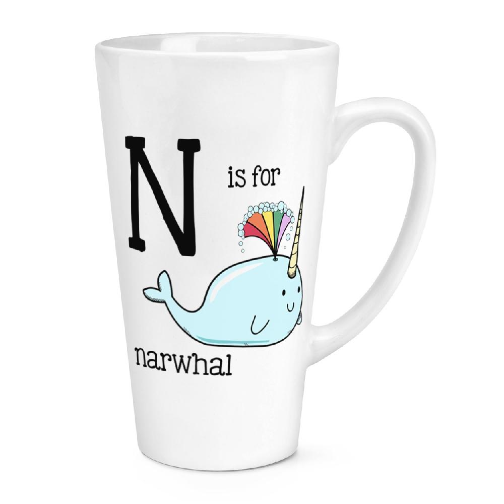 gift base N Is For Narwhal 17oz Large Latte Mug Cup