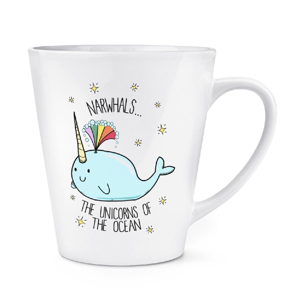gift base Narwhals The Unicorns Of The Ocean 12oz Latte Mug Cup