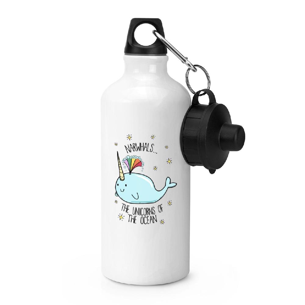 gift base Narwhals The Unicorns Of The Ocean Sports Bottle