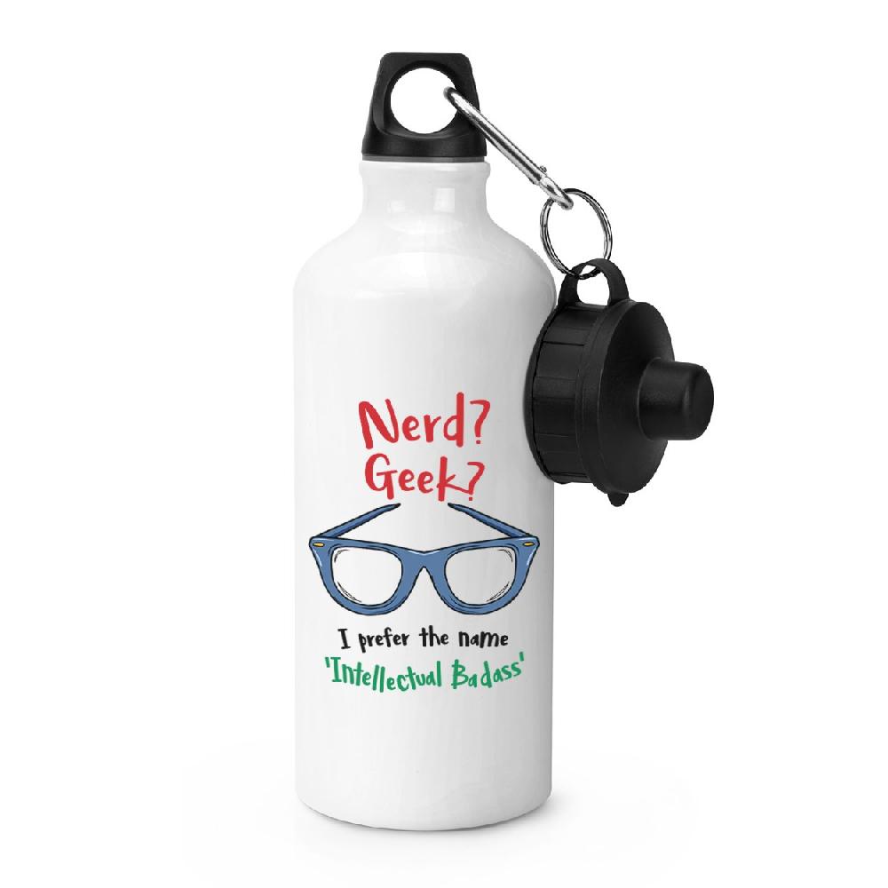 gift base Nerd Geek Intellectual Badass Sports Bottle