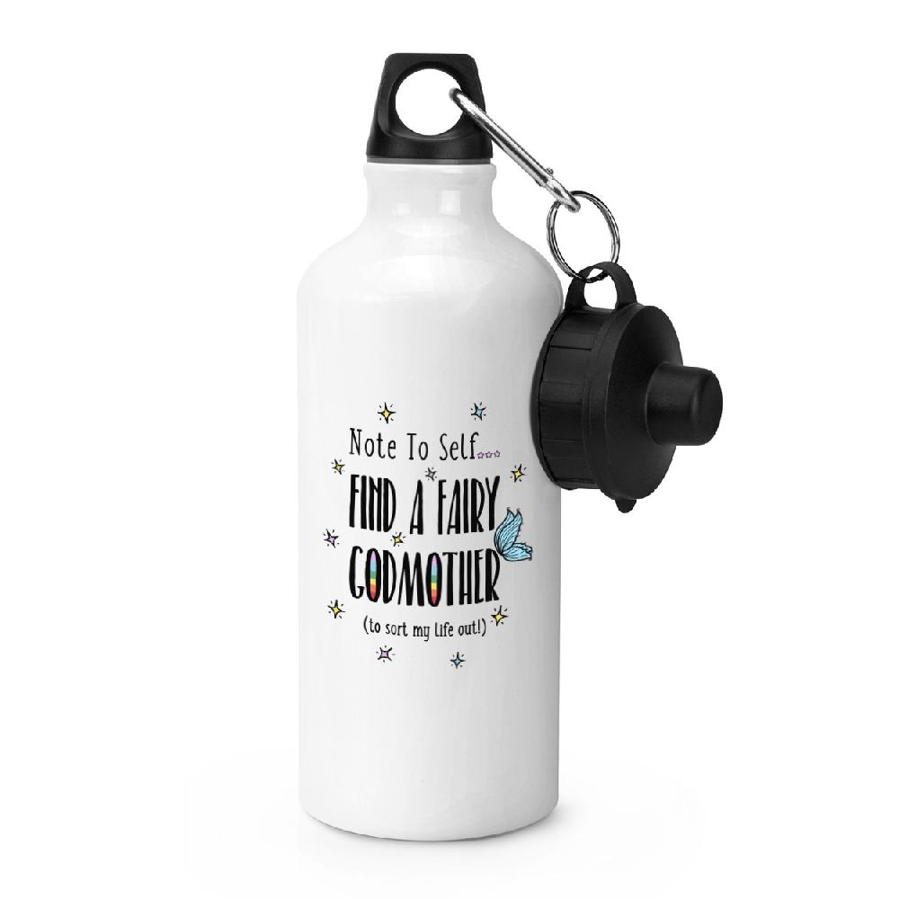 gift base Note To Self Find A Fairy Godmother Sports Bottle