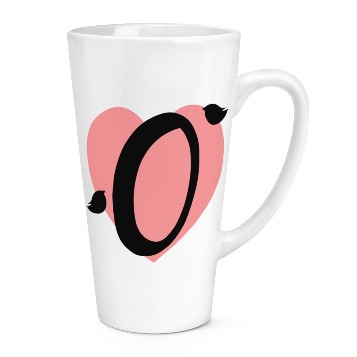 gift base O Heart Alphabet 17oz Large Latte Mug Cup