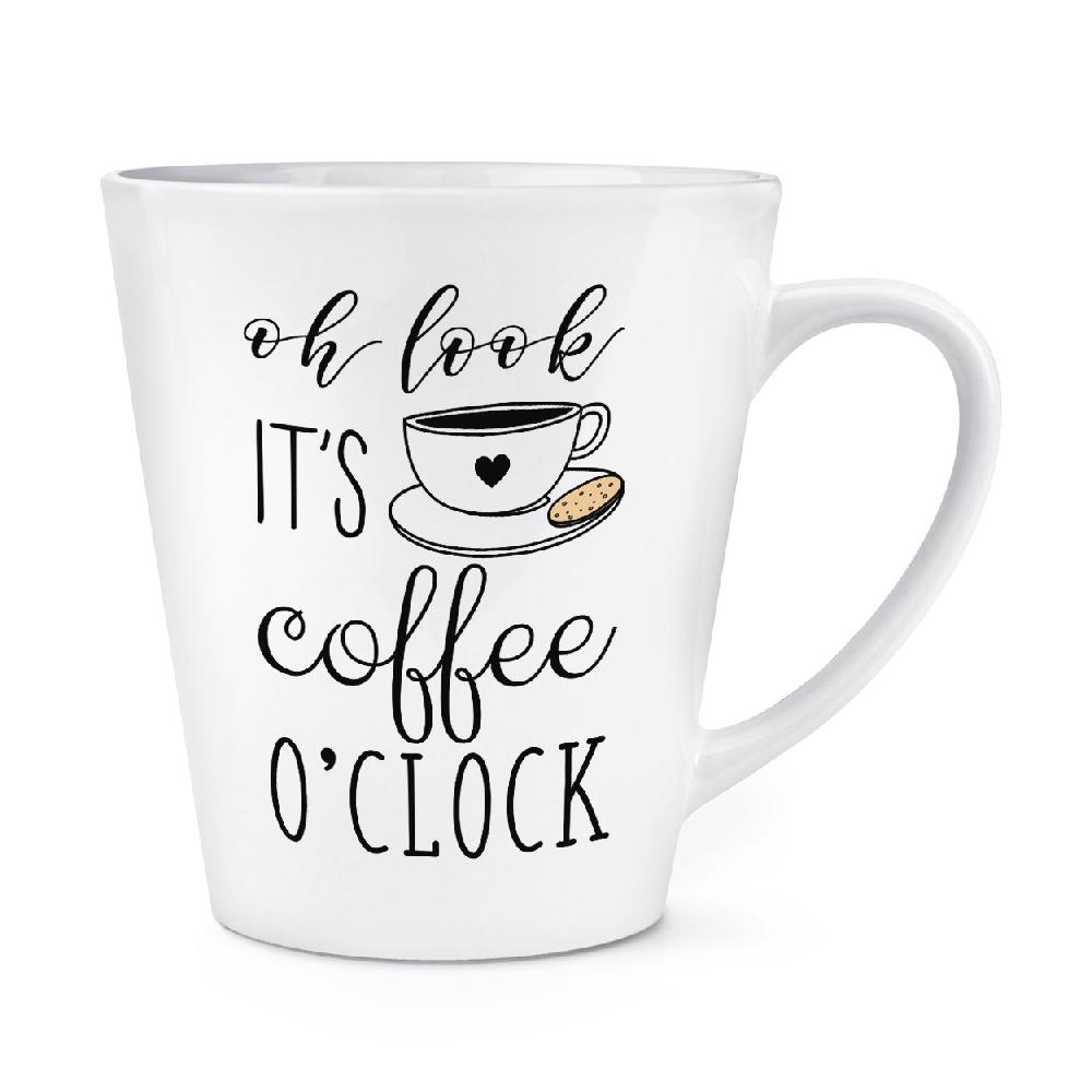 gift base Oh Look It's Coffee O'Clock 12oz Latte Mug Cup