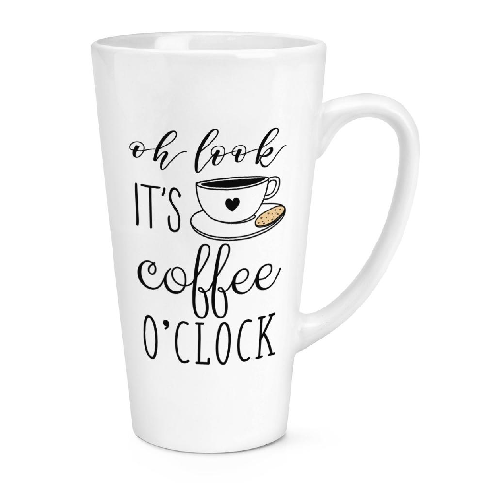 gift base Oh Look It's Coffee O'Clock 17oz Large Latte Mug Cup