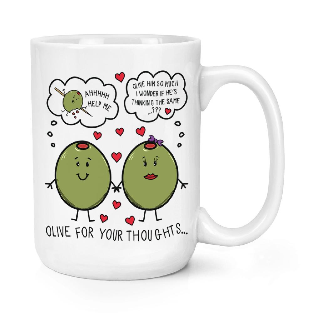 gift base Olive For Your Thoughts 15oz Large Mug Cup