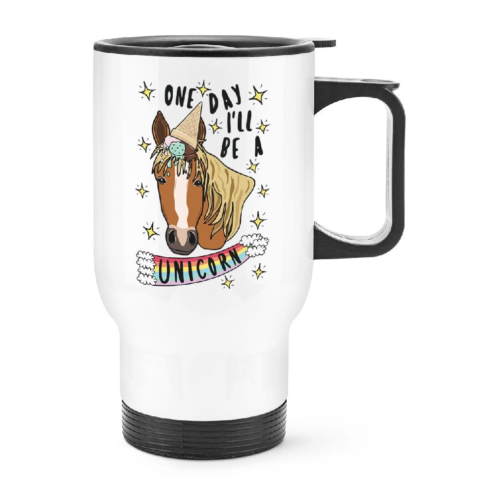 gift base One Day I'll Be A Unicorn Travel Mug Cup With Handle