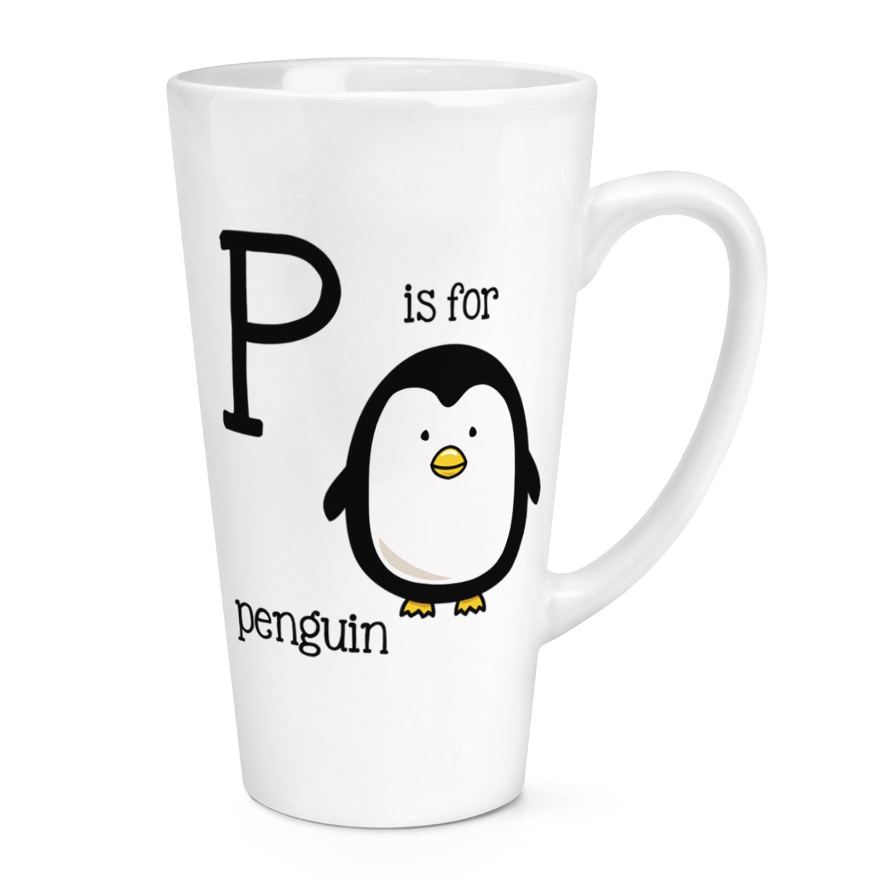 gift base P Is For Penguin 17oz Large Latte Mug Cup