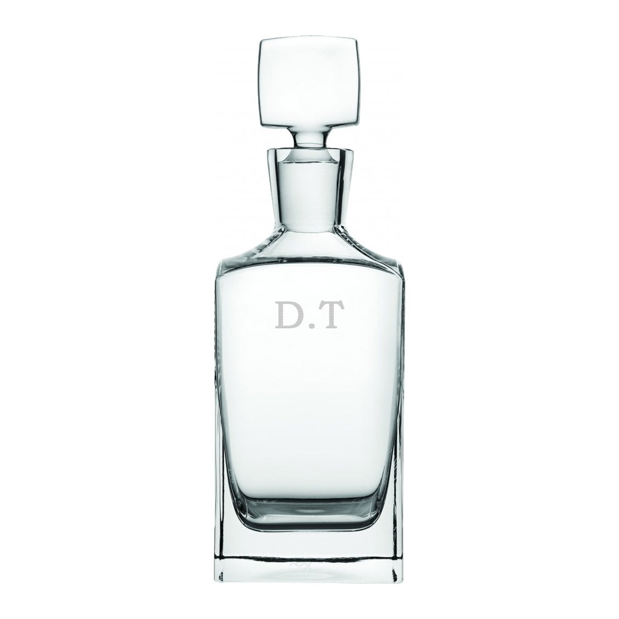 gift base Personalised Custom Name Initials Message Square Whisky Decanter 800ml