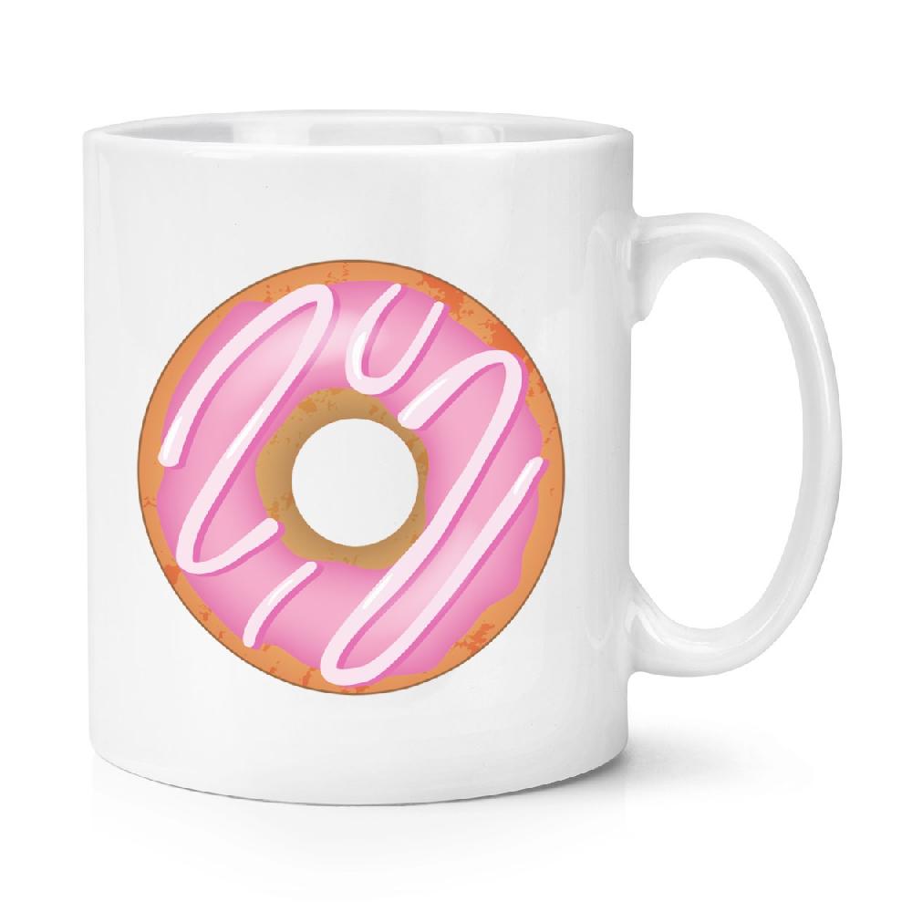gift base Pink Strawberry Glazed Doughnut 10oz Mug Cup
