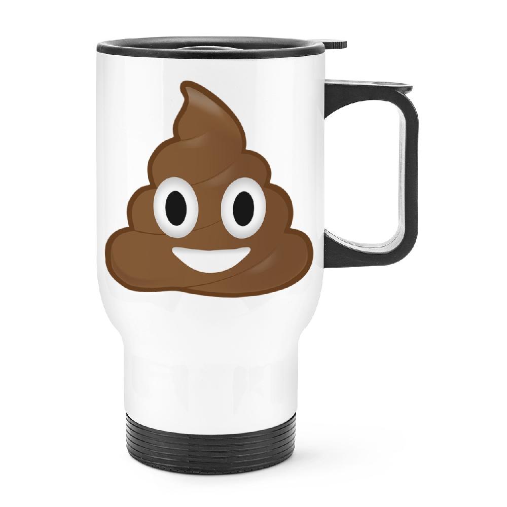 gift base Poo Poop Emoji Travel Mug Cup With Handle