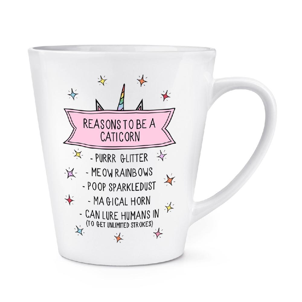 gift base Reasons To Be A Caticorn 12oz Latte Mug Cup