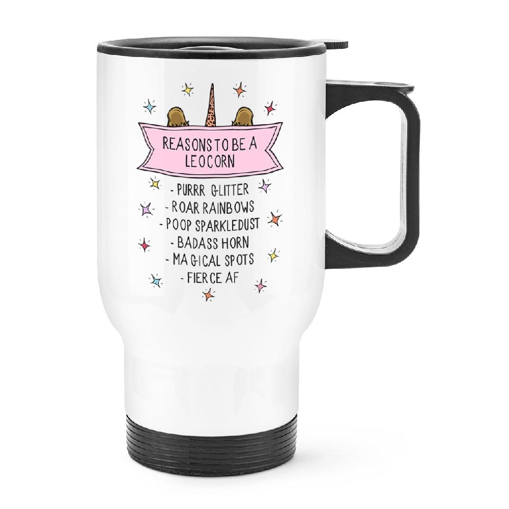gift base Reasons To Be A Leocorn Travel Mug Cup With Handle