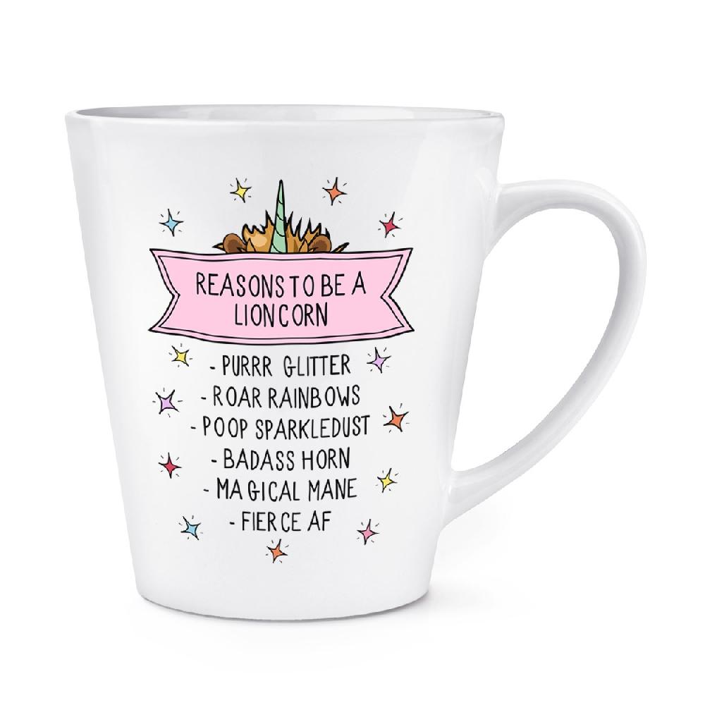 gift base Reasons To Be A Lioncorn 12oz Latte Mug Cup