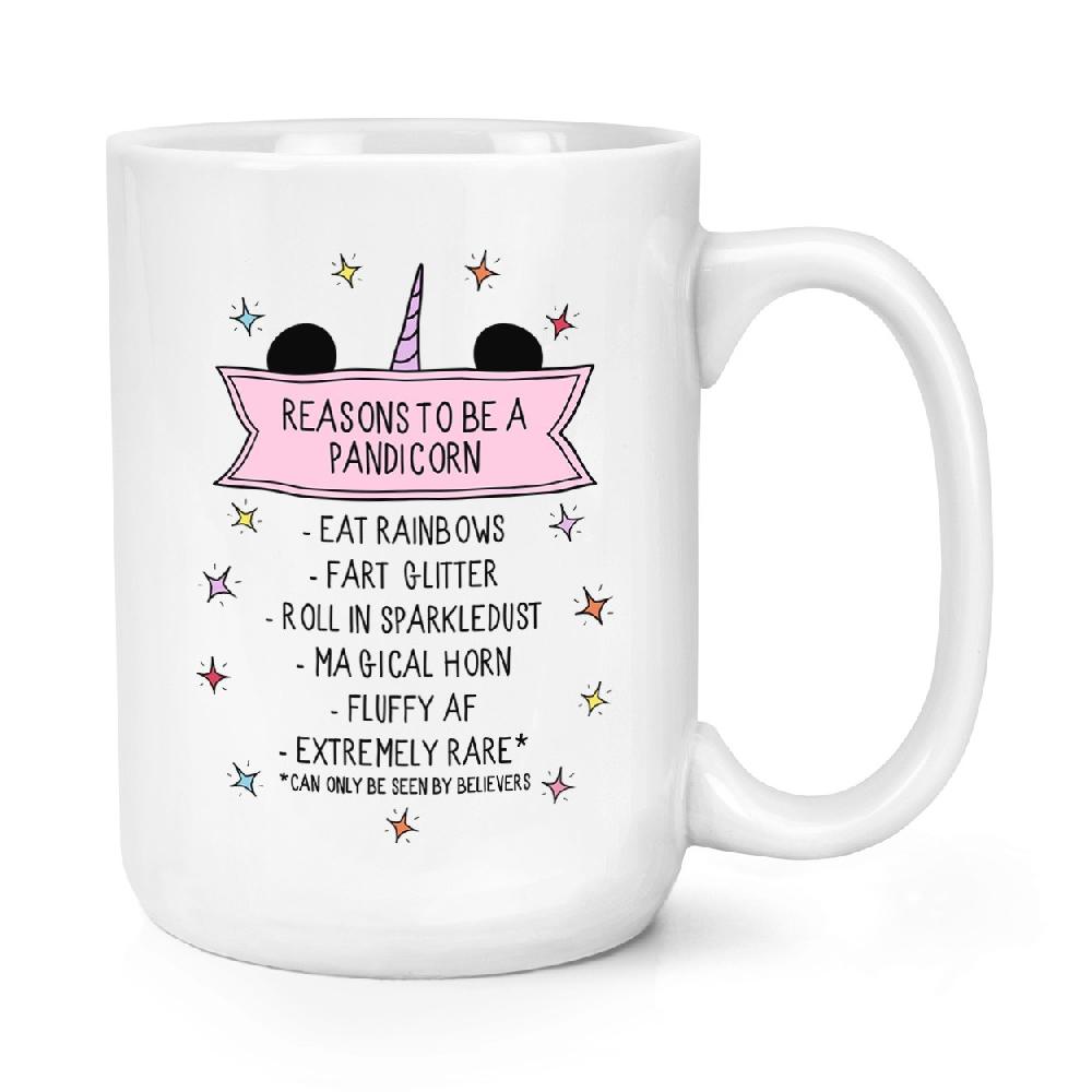gift base Reasons To Be A Pandicorn 15oz Large Mug Cup