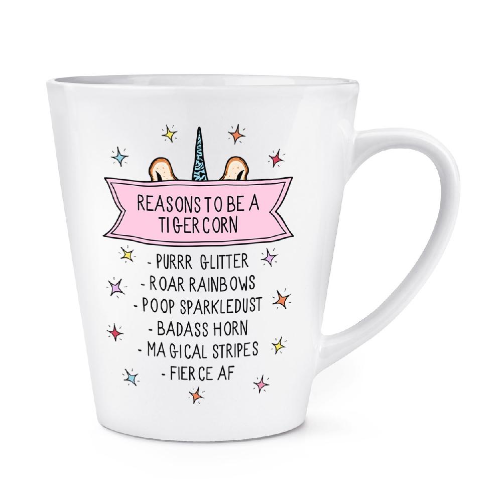 gift base Reasons To Be A Tigercorn 12oz Latte Mug Cup