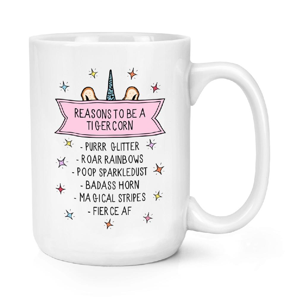 gift base Reasons To Be A Tigercorn 15oz Large Mug Cup