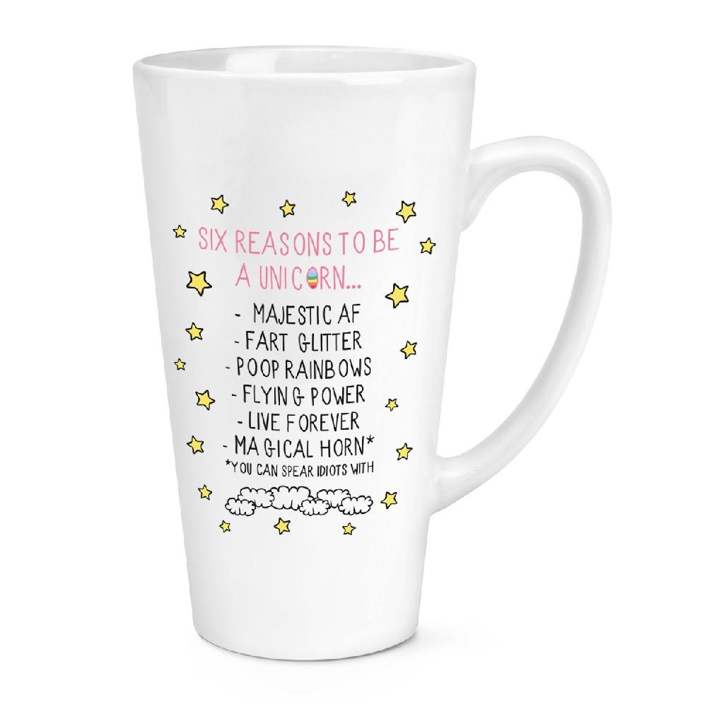 gift base Reasons To Be A Unicorn 17oz Large Latte Mug Cup