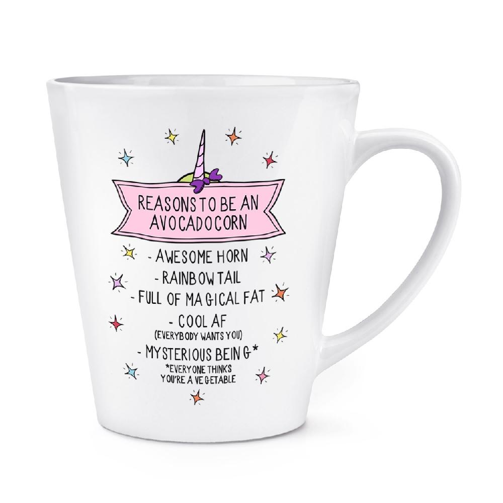 gift base Reasons To Be An Avocadocorn 12oz Latte Mug Cup