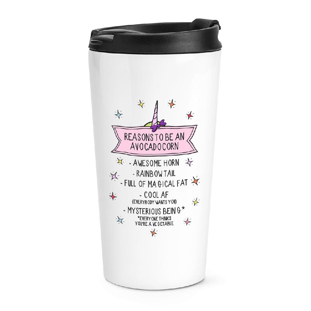 gift base Reasons To Be An Avocadocorn Travel Mug Cup