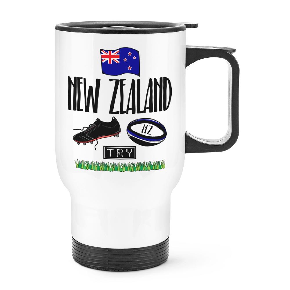 gift base Rugby New Zealand Travel Mug Cup With Handle
