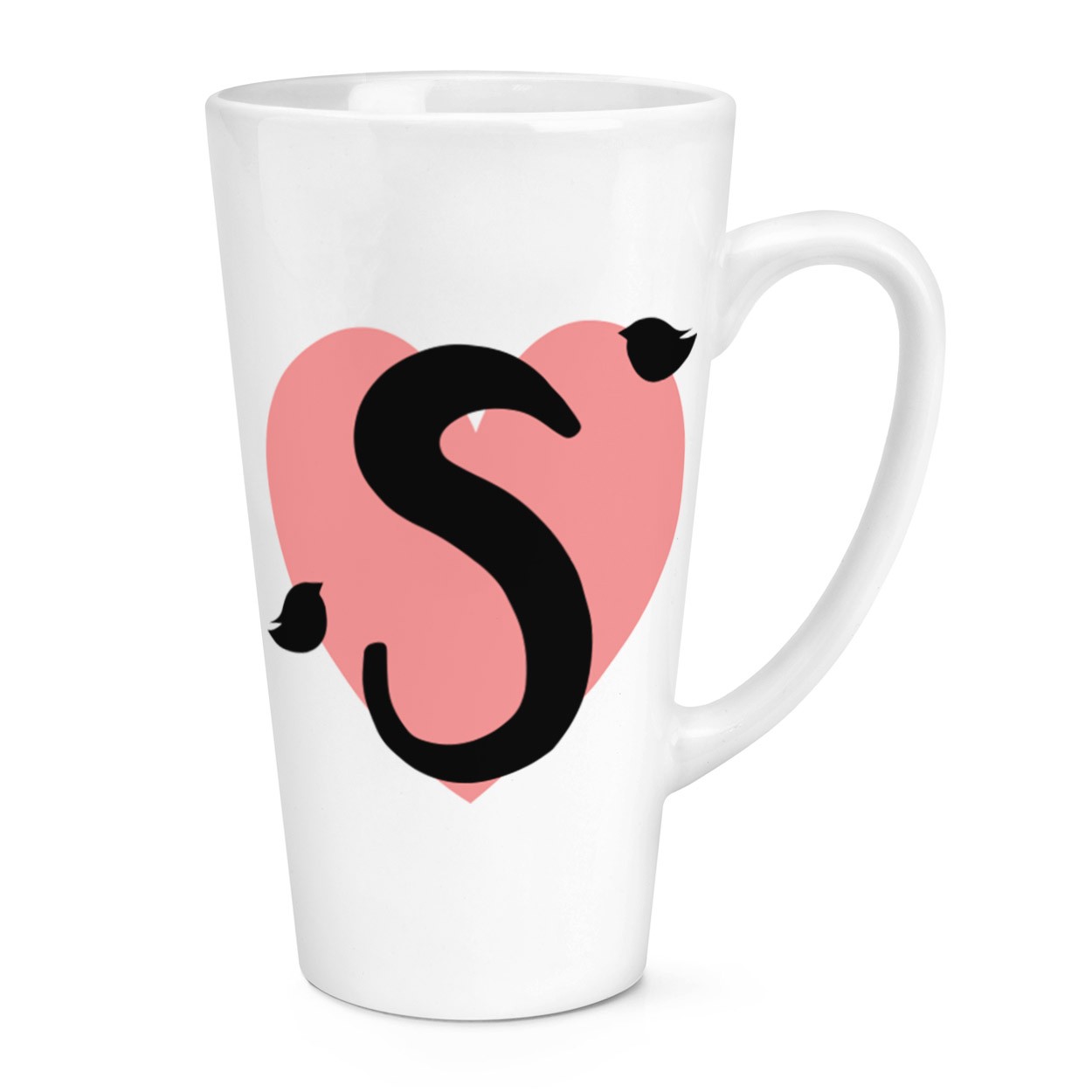 gift base S Heart Alphabet 17oz Large Latte Mug Cup