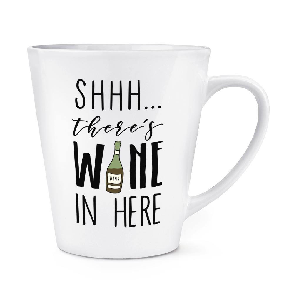 gift base Shhh There's Wine In Here Red 12oz Latte Mug Cup