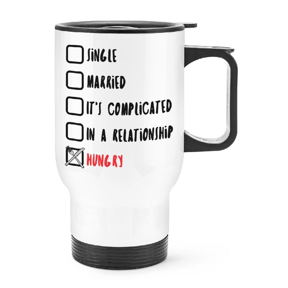 gift base Single Married Hungry Travel Mug Cup With Handle