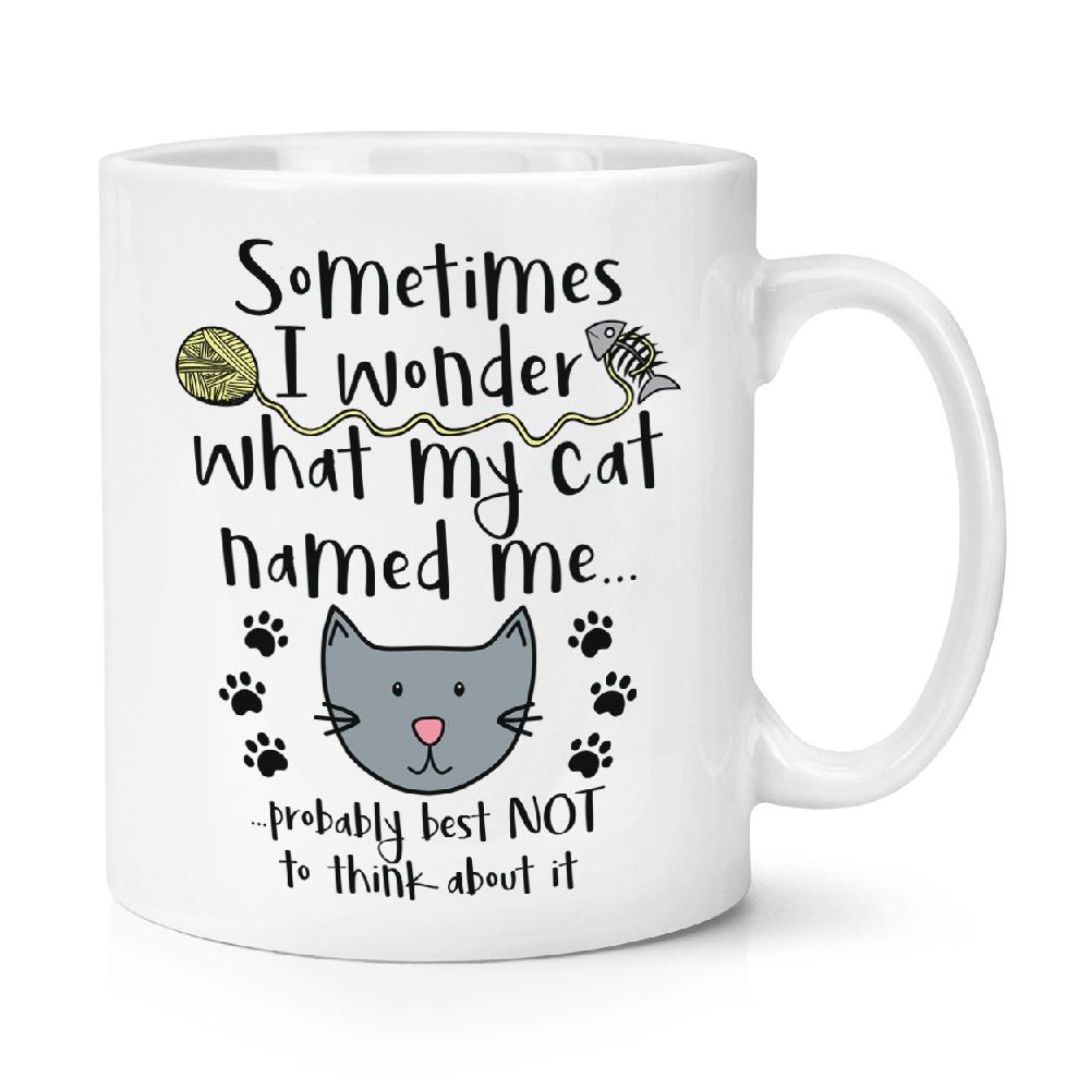 gift base Sometimes I Wonder What My Cat Named Me 10oz Mug Cup
