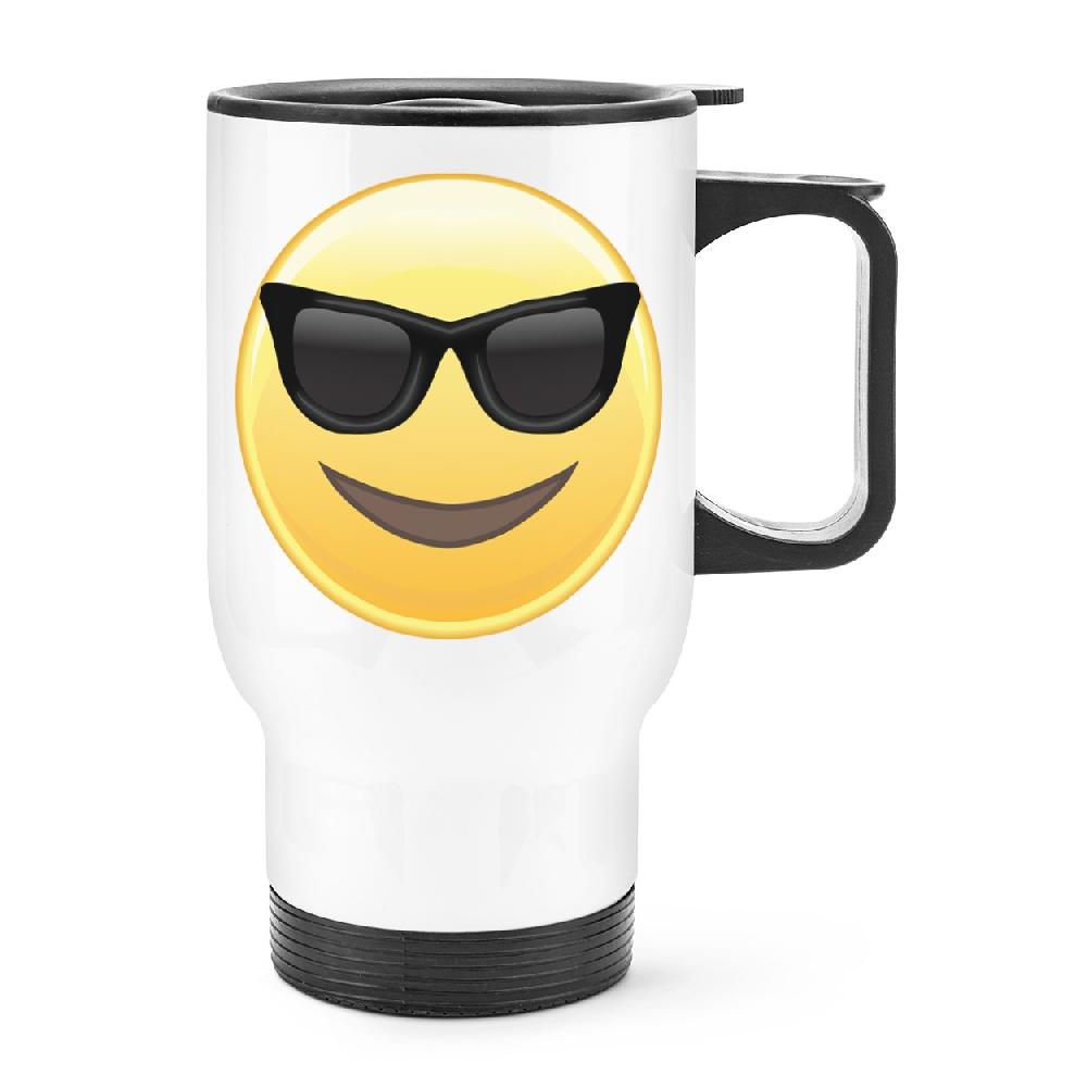gift base Sunglasses Emoji Travel Mug Cup With Handle