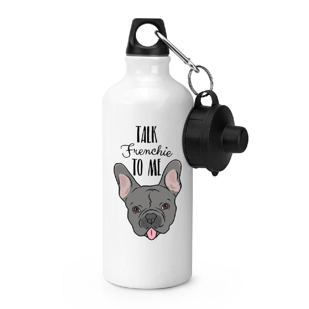 gift base Talk Frenchie To Me French Bulldog Sports Bottle