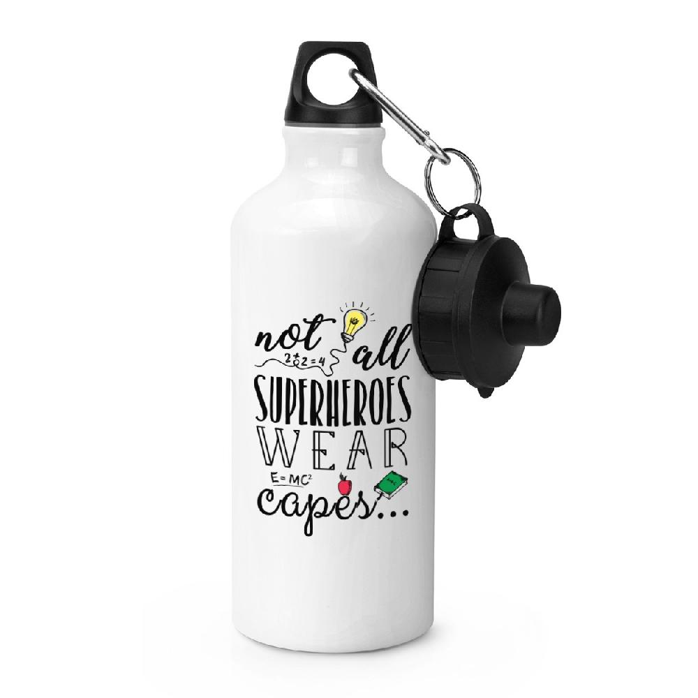 gift base Teacher Not All Superheroes Wear Capes Sports Bottle