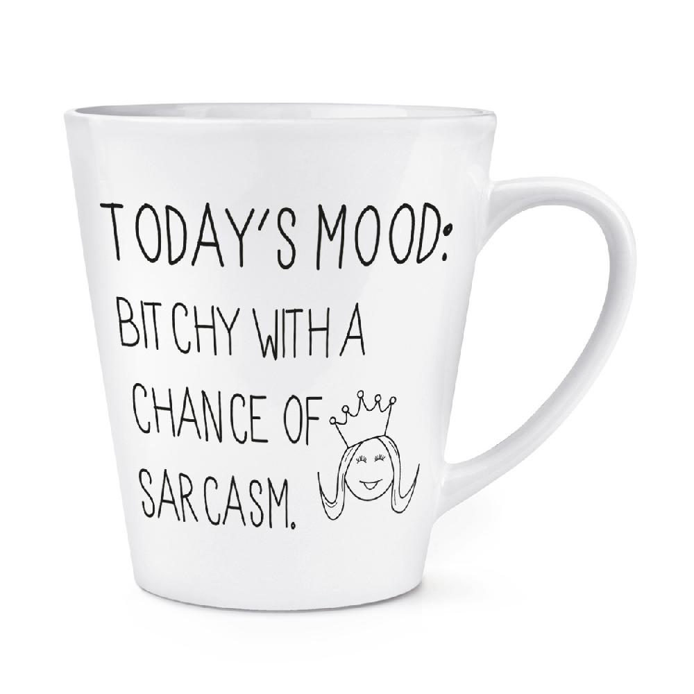 Gift Base Today's Mood Bitchy With A Chance Of Sarcasm 12oz Latte Mug Cup