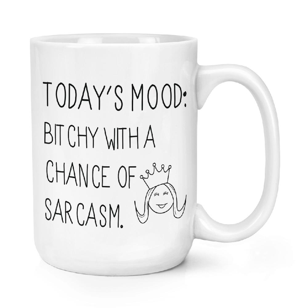 gift base Today's Mood Bitchy With A Chance Of Sarcasm 15oz Large Mug Cup
