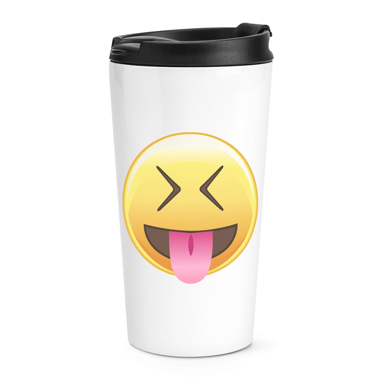 gift base Tongue Out Eyes Shut Emoji Travel Mug Cup