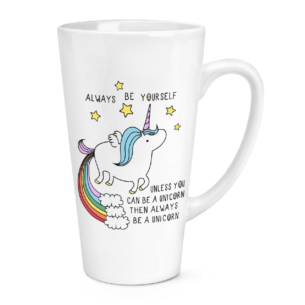 gift base Unicorn Always Be Yourself 17oz Large Latte Mug Cup