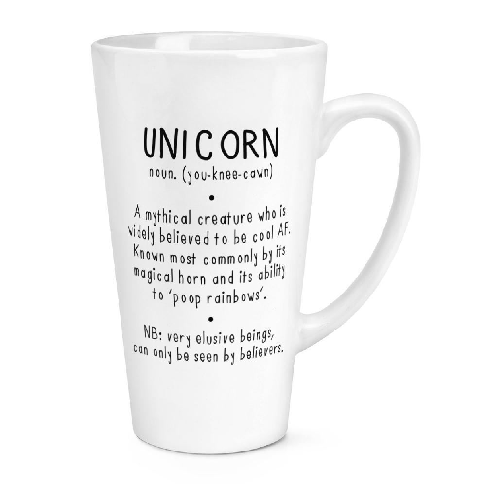 gift base Unicorn Definition 17oz Large Latte Mug Cup