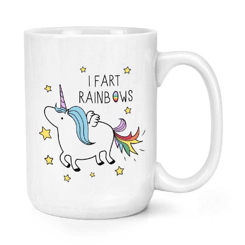 gift base Unicorn I Fart Rainbows 15oz Large Mug Cup