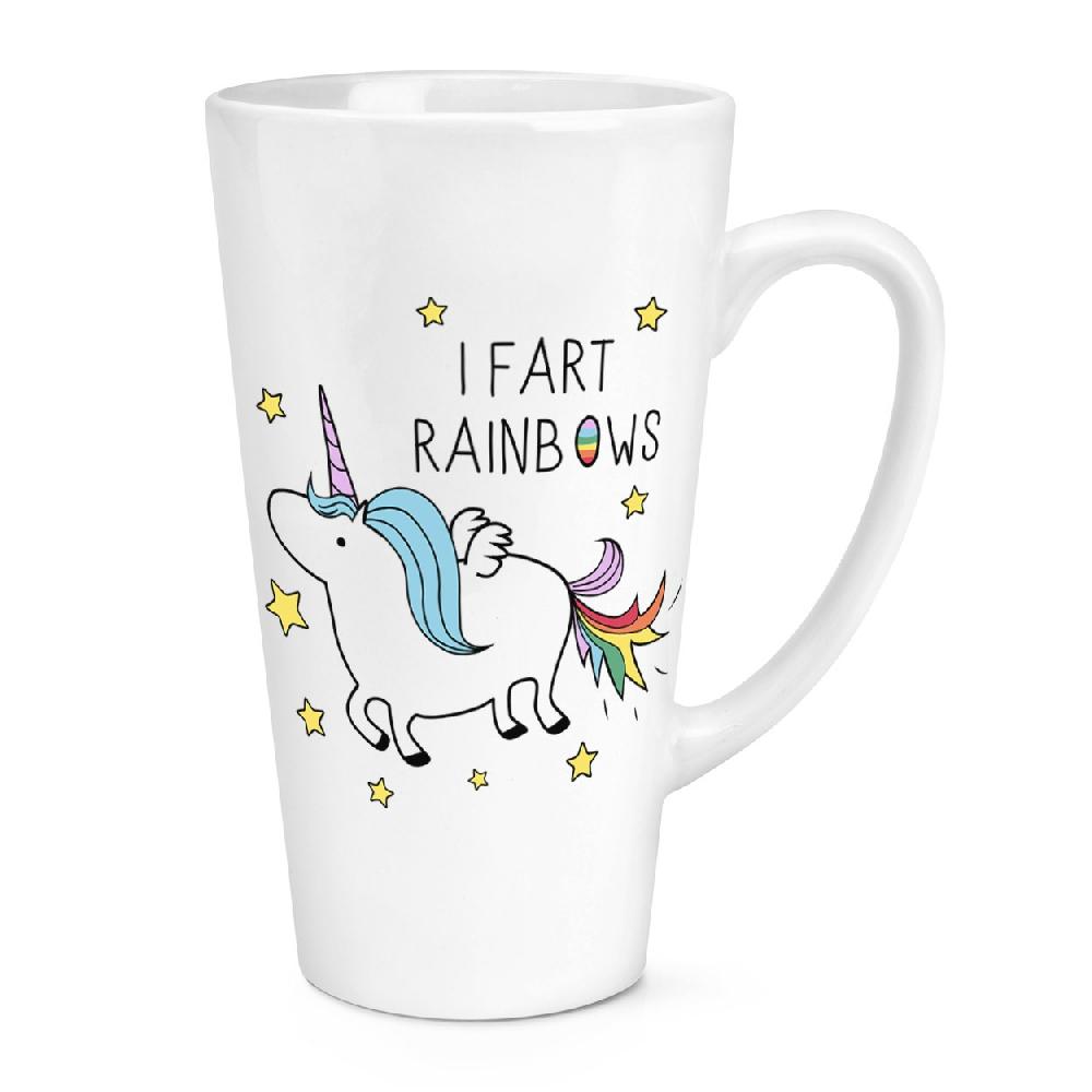gift base Unicorn I Fart Rainbows 17oz Large Latte Mug Cup