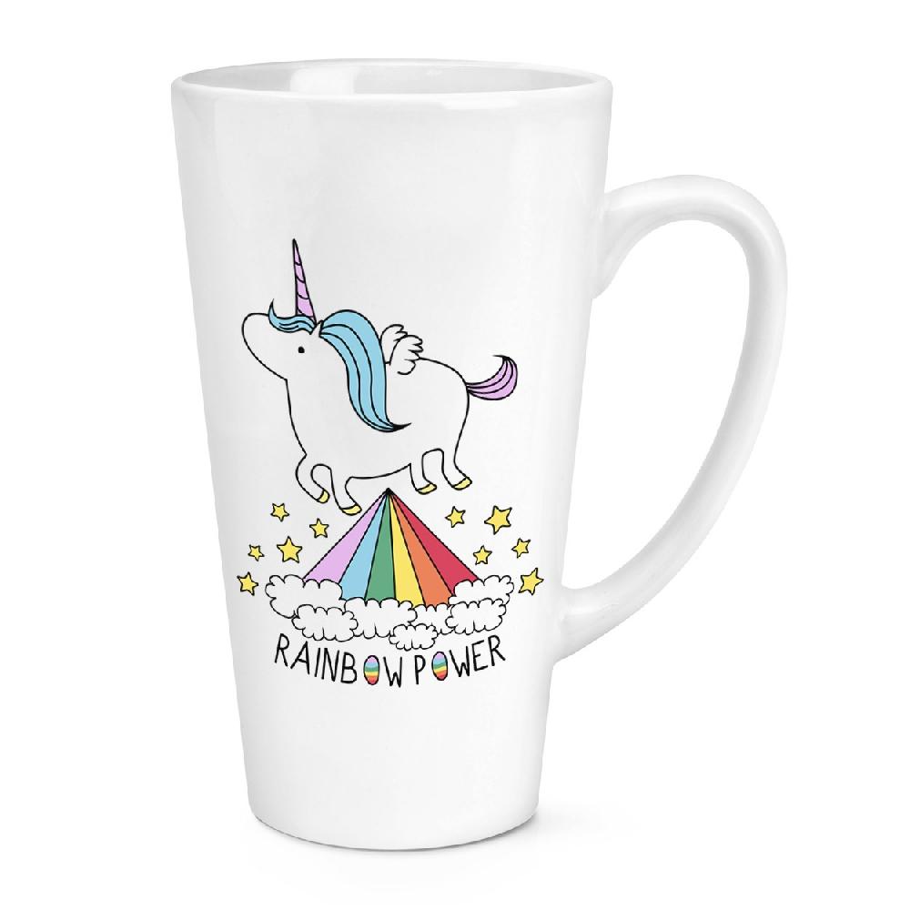 gift base Unicorn Rainbow Power 17oz Large Latte Mug Cup
