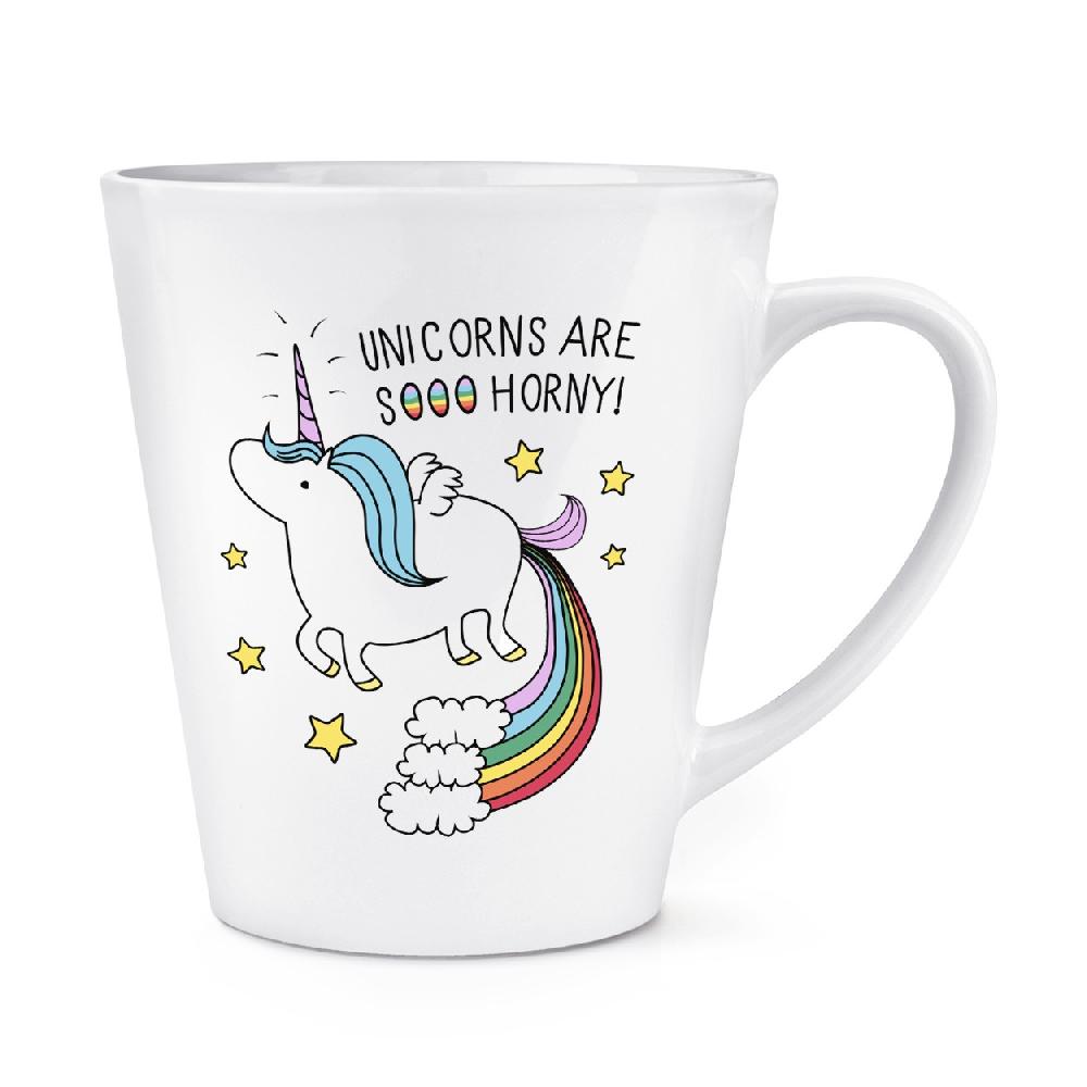 gift base Unicorns Are Sooo Horny 12oz Latte Mug Cup