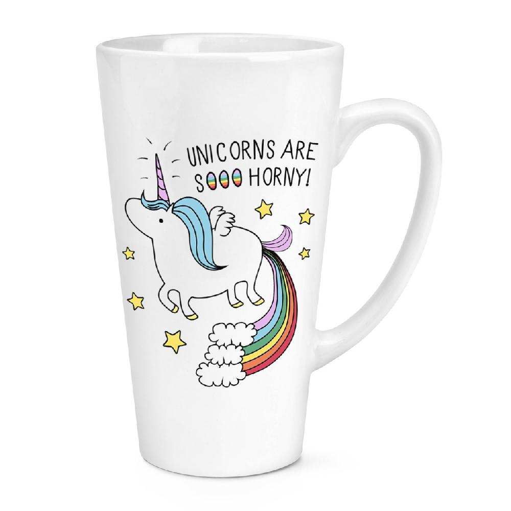 gift base Unicorns Are Sooo Horny 17oz Large Latte Mug Cup