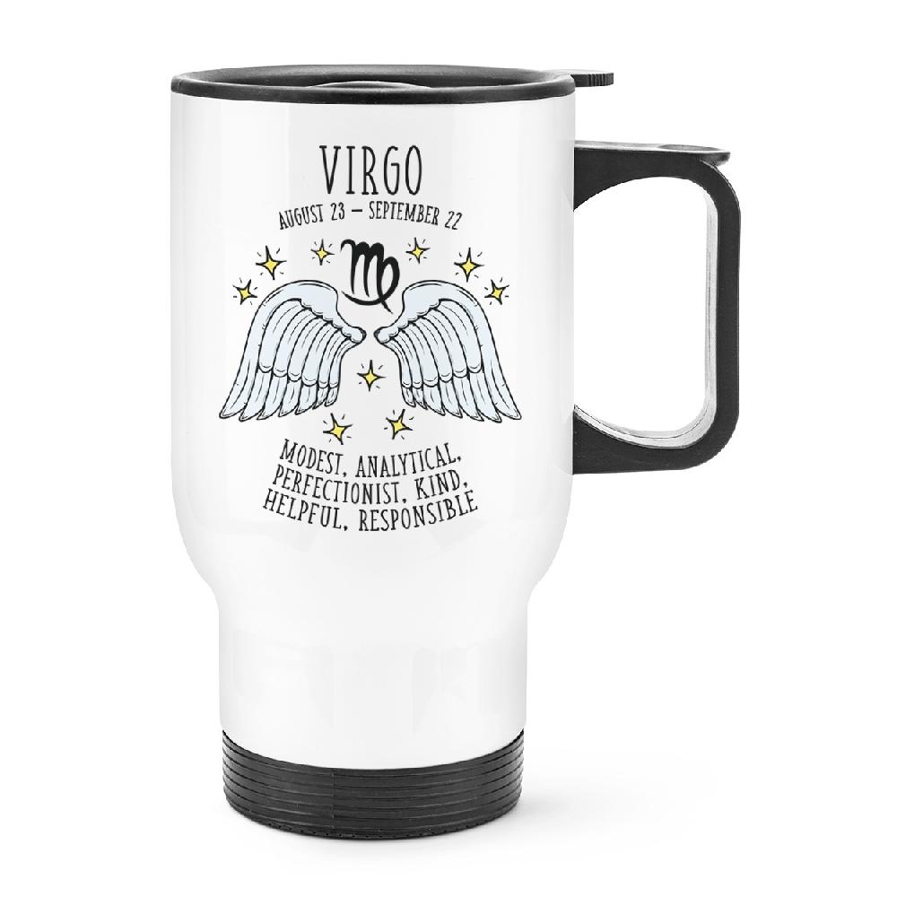gift base Virgo Horoscope Travel Mug Cup With Handle
