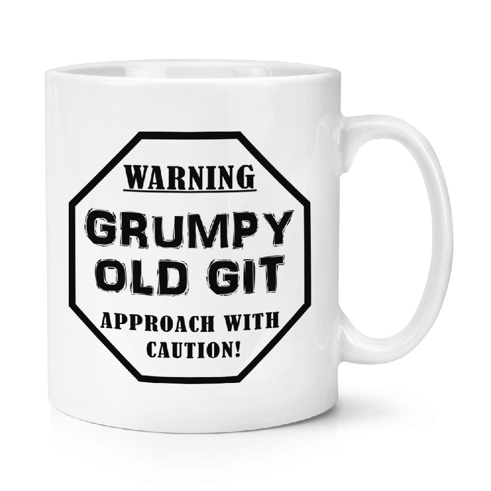 gift base Warning Grumpy Old Git Black 10oz Mug Cup