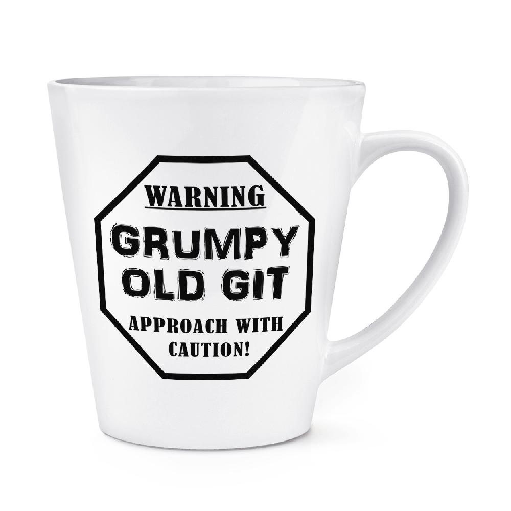 gift base Warning Grumpy Old Git Caution 12oz Latte Mug Cup
