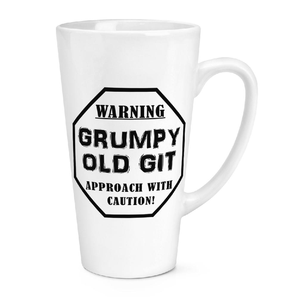 gift base Warning Grumpy Old Git Caution 17oz Large Latte Mug Cup