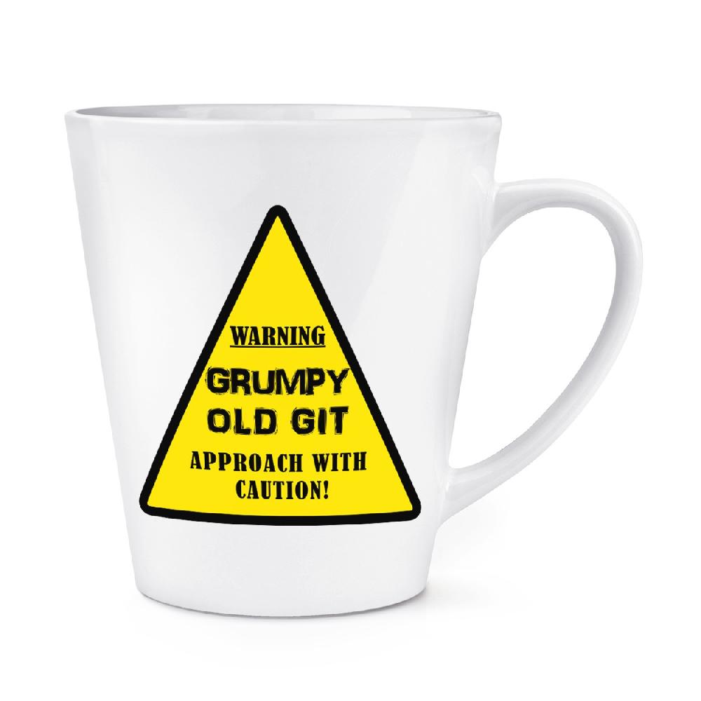 gift base Warning Grumpy Old Git Yellow 12oz Latte Mug Cup