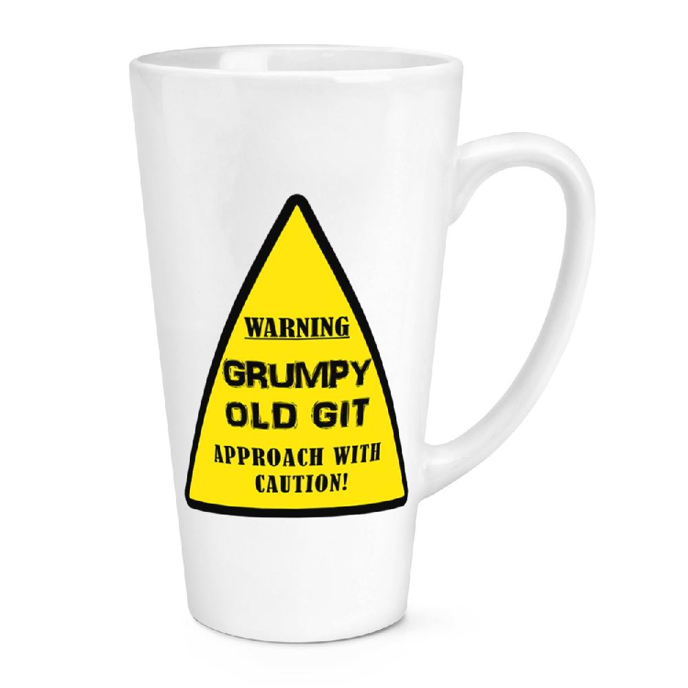 gift base Warning Grumpy Old Git Yellow 17oz Large Latte Mug Cup
