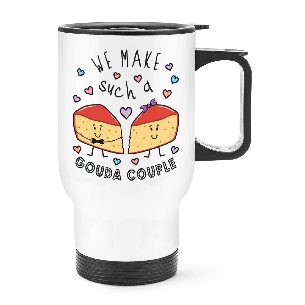gift base We Make Such A Gouda Couple Travel Mug Cup With Handle