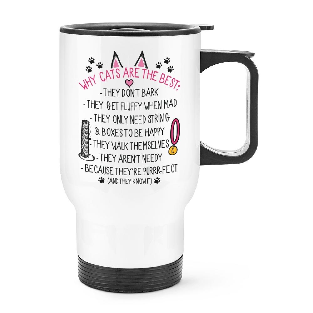 gift base Why Cats Are The Best Travel Mug Cup With Handle