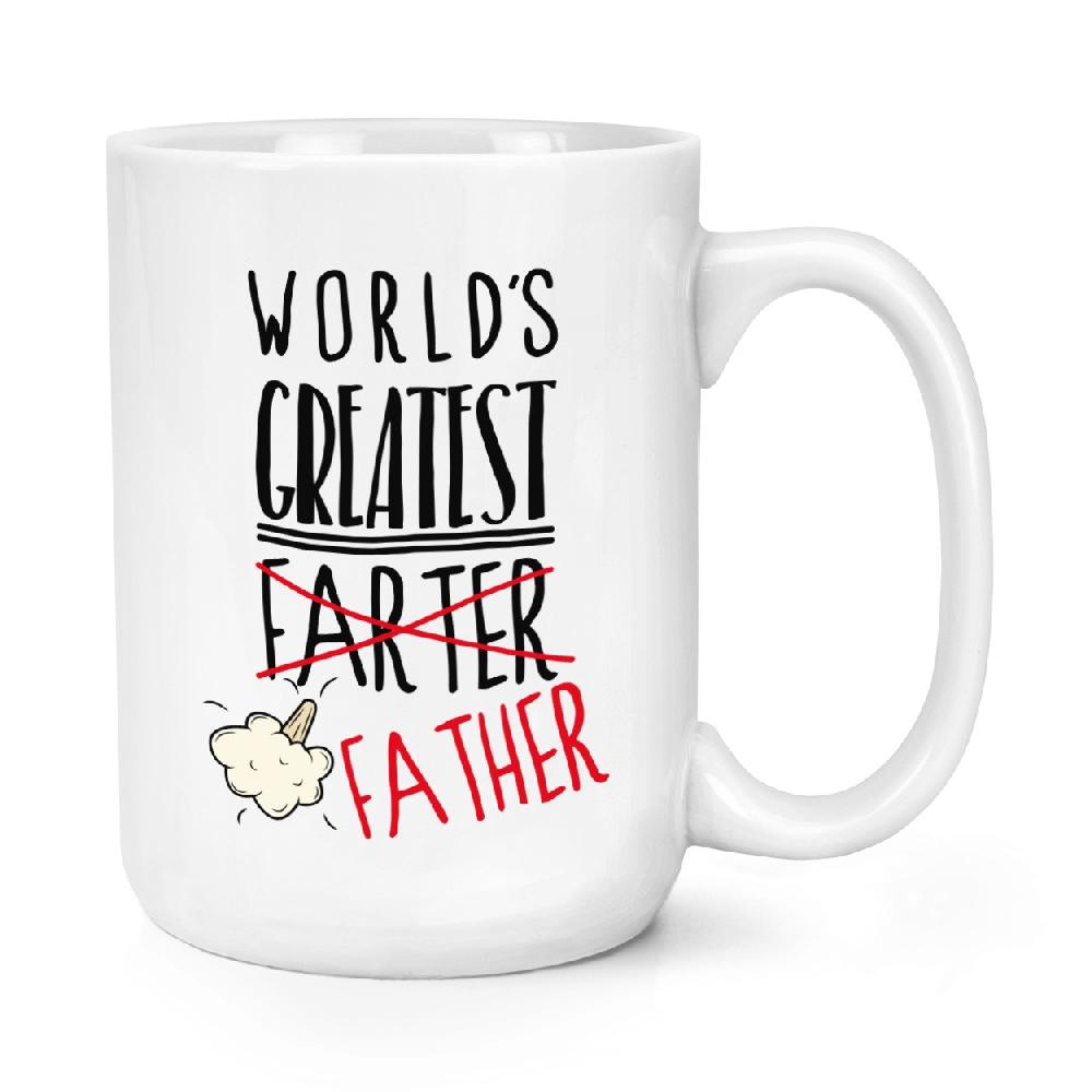 gift base World's Greatest Farter Father 15oz Large Mug Cup